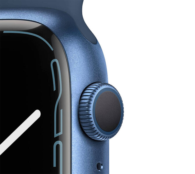 Smart Watch w Blue Aluminum Case